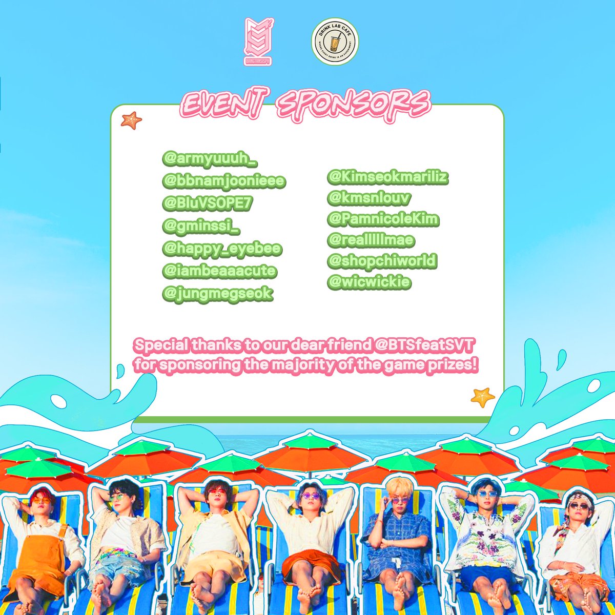 bangtansisPH's tweet photo. ☀️ #BangTannedPH 🏖️

We would like to extend our thanks to everyone who participated in this event! It wouldn’t be successful without all of your support. 😁

A simple message of thanks from us to you all! 💜✨ https://t.co/hhbPMzZB2I