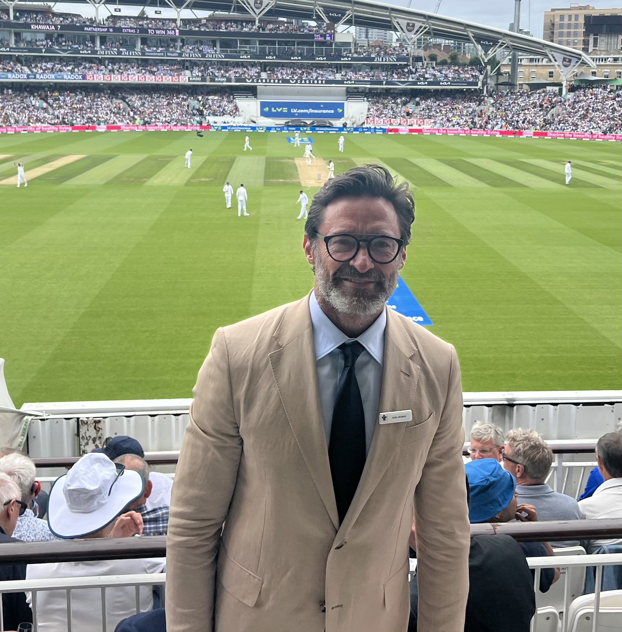 Hugh Jackman at The Oval 