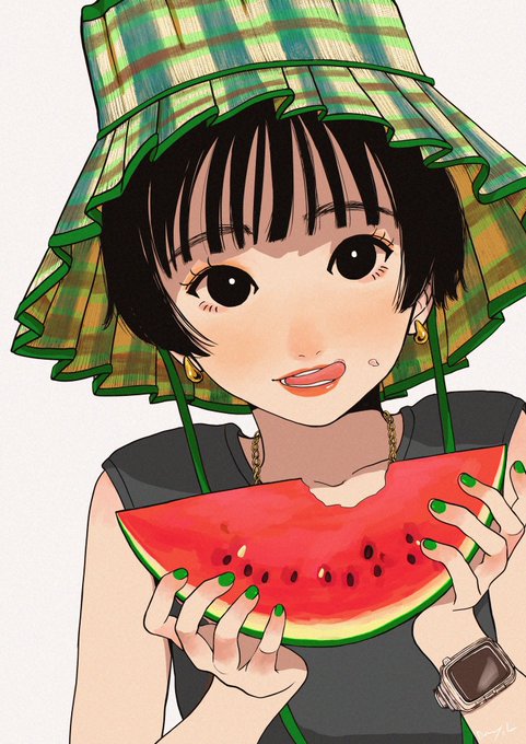 「watermelon」 illustration images(Latest｜RT&Fav:50)｜5pages