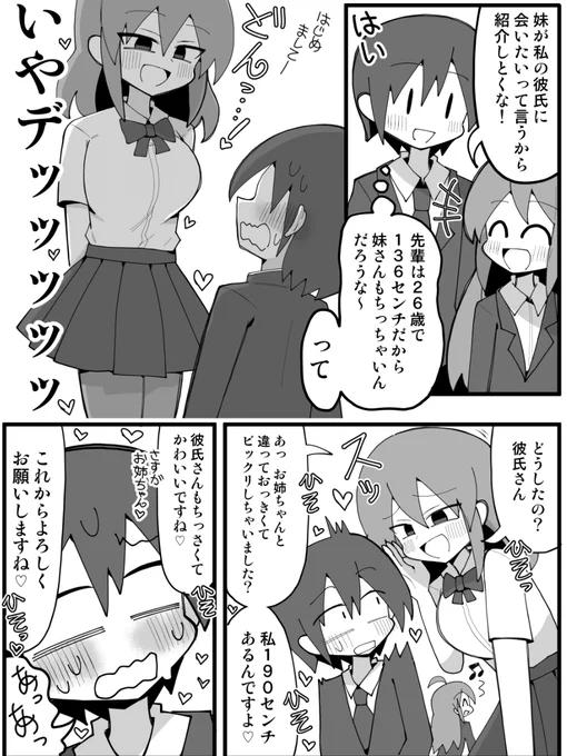 超高低差姉妹のまんが (2\2) 
