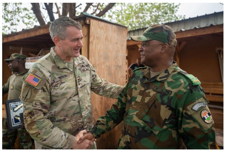 nickturse's tweet photo. “We have had a very long relationship with the United States,” Brig. Gen. Barmou said in 2021. Just last month, he met with a 3-star US general. This week, he joined a junta that ousted Mohamed Bazoum, Niger’s democratically elected president. 🧵 1/6
https://t.co/aMaG81nvxh https://t.co/4Vd7ZRWarQ
