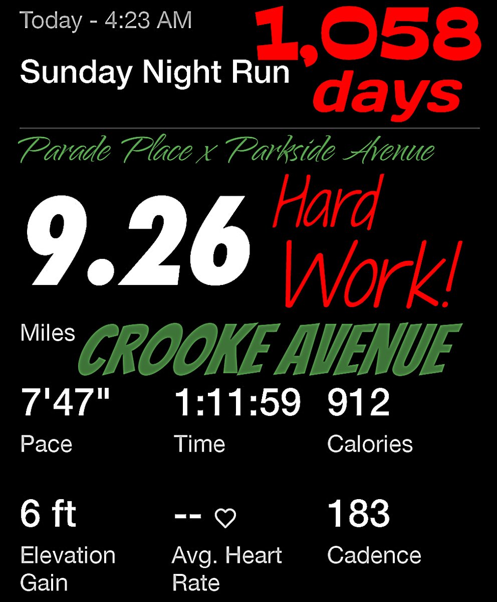 CefAllah's tweet image. 1,058 consecutive days, 9.2 Miles today! #solidwork #stayinspired #letsgochamp 💪🏿🥊⛽ 💨💨💨