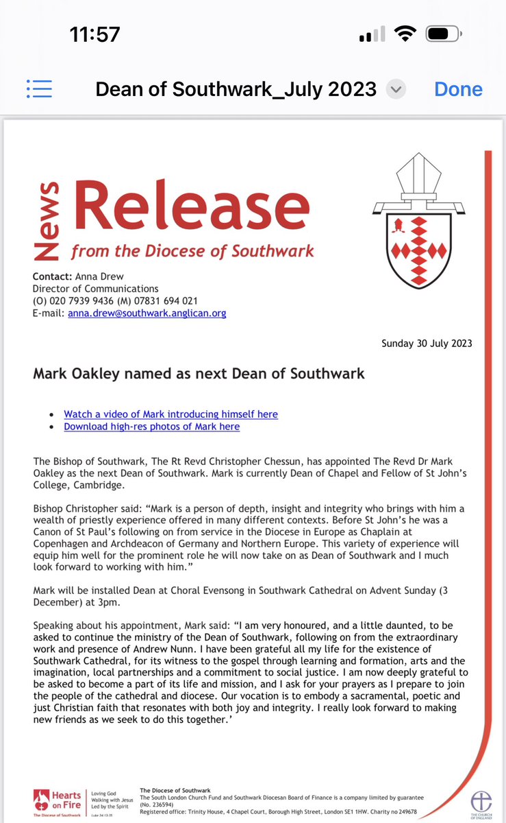 Bishop of Southwark tweet media