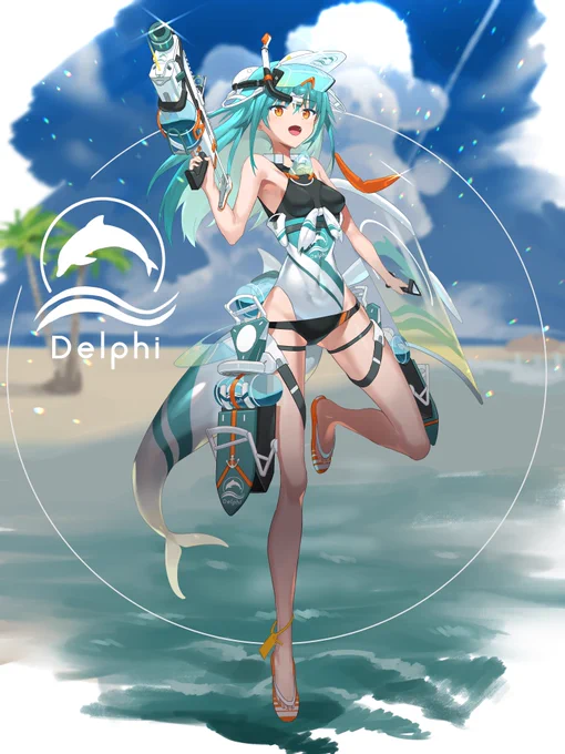 デルフィ 夏なので夏っぽいオリキャラです