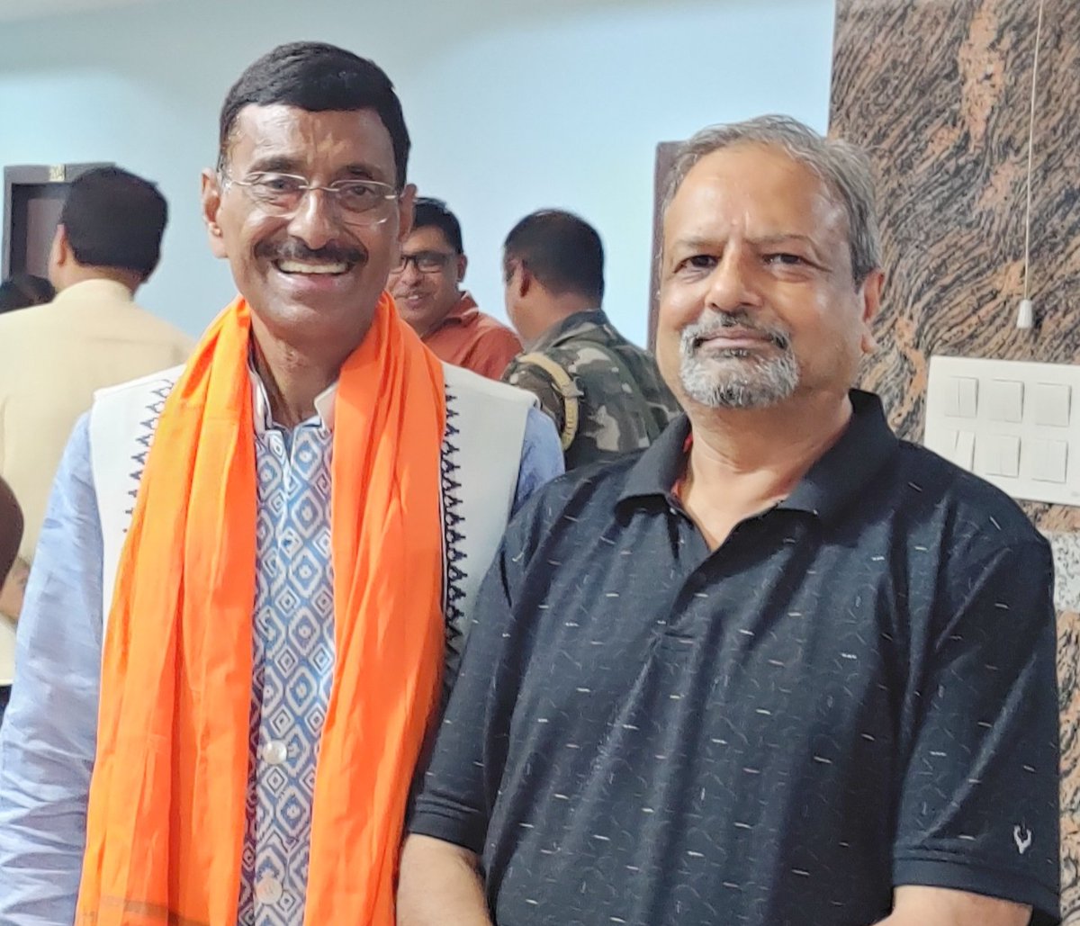 singhshreedeo's tweet photo. Leisure time with Sanjay Seth  Bhai Sahab who had stolen some time, from the ongoing Parliament Session, to be in Ranchi to attend select functions in his constituency before rushing back to New Delhi this evening. Quodos to his untiring energy and utmost commitment. https://t.co/Bu4wxsA7DB