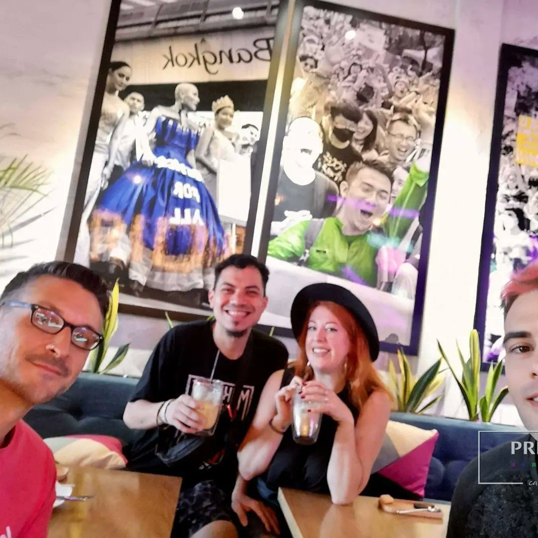 ChaitedSirisak's tweet photo. ไปเที่ยว #เวียดนาม ก็เจอดิชั้นได้ที่ร้าน #PrideCafe #Vietnam 
ขอบคุณ Pride Cafe' is a Queer owned and managed Cafe' offering Fresh Coffee,Food&amp;Brunch in a Chill, Casual #Siritonposh
#HumanRightsDefender #SexWorkIsWork #Pride #PrideMonth2023 #ThailandPride
ภาพ:จากมิตรสหายท่านหนึ่ง https://t.co/SZbG4TBxUj