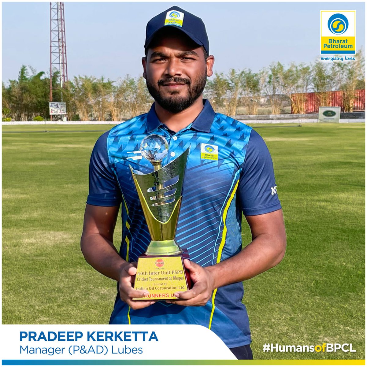 BPCLimited's tweet photo. "BPCL has been a pivotal factor in striking a perfect balance between my passion for cricket and my profession," states Pradeep Kerketta, an accomplished IITian and state-level cricket player.
#HumansOfBharatPetroleum #HumansOfBPCL https://t.co/bVf5gsLJVT