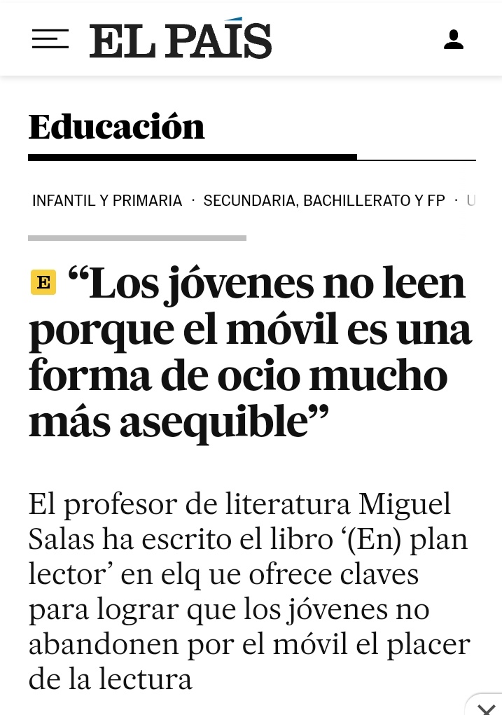 martacava's tweet photo. Heu de deixar de relacionar exclusivament amb els joves el problema del mòbil i el poc temps dedicat a la lectura. Perquè sento dir-vos que als adults els passa el mateix i també tenen mòbils. https://t.co/y4AFLbtVxo