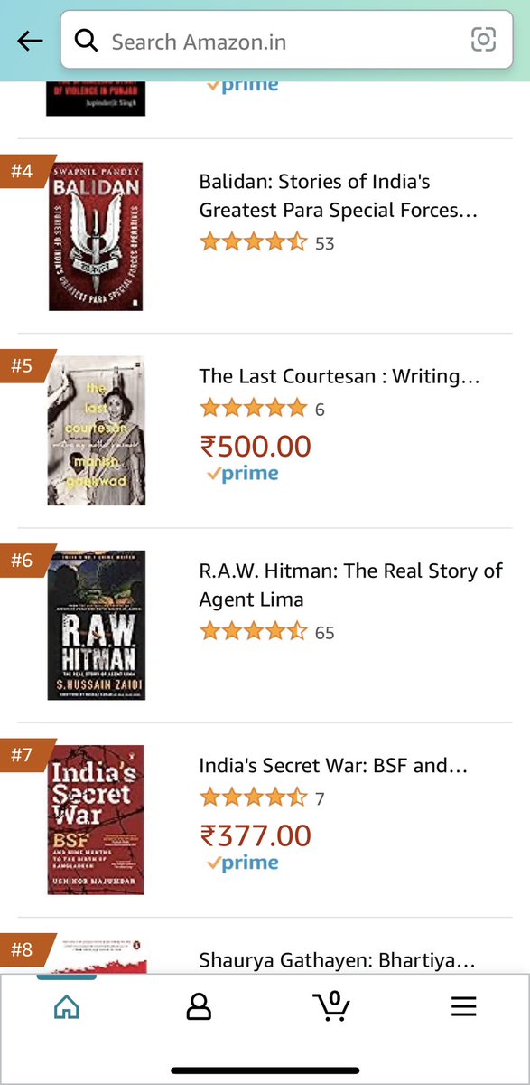 _Ushinor's tweet photo. ‘India’s Secret War’ remains in Top Ten rank in three categories since release in the first week of June
#IndianHistory (#2 today)
#MilitaryHistory (#5 today)
#TrueAccounts (#7 today)
@PenguinIndia
Order here:
https://t.co/49V6vskhVJ https://t.co/j8xr7eTqgR