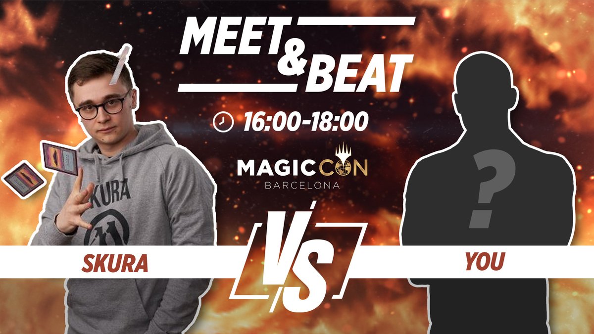UltimateGuard's tweet photo. 📢 Attention, TCG athletes! 📢

Get ready for Ultimate Guard's booth events today! 💥

Check out our Meet &amp; Beat schedule for Sunday and prepare the final battle against these legends. 🗡️

We'll be waiting 👀

#UltimateGuard #MeetAndBeat #MagicConBarcelona #MagicTheGathering https://t.co/jAbeK8D4rz