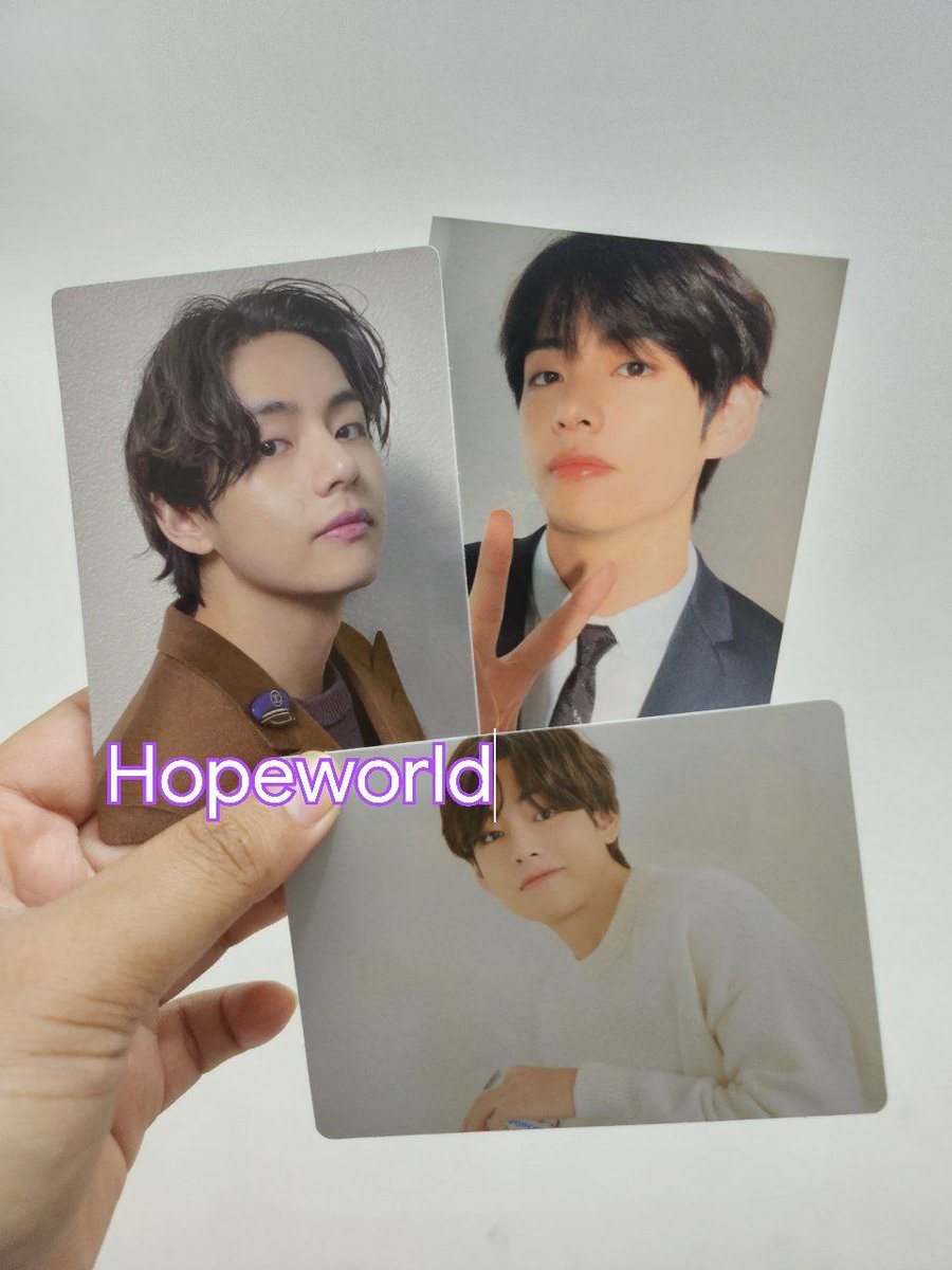 abbyqueyoon's tweet photo. WTS!! SET

Tae RM90
Jimin RM100
Kook RM95

On hand
Exc Postage
Will give vid condi
No fuss/joy buyer 
HMU to claim

#BTPC001 #HWBT001 @BTSMarketMY #myArmyjual #pasarBTSMY 
@btsMYshare @pasarBTS #btsarmymalaysia #armymalaysia 
#hopeworld #clearancestock #hopeworld https://t.co/cbEr1c6Njy
