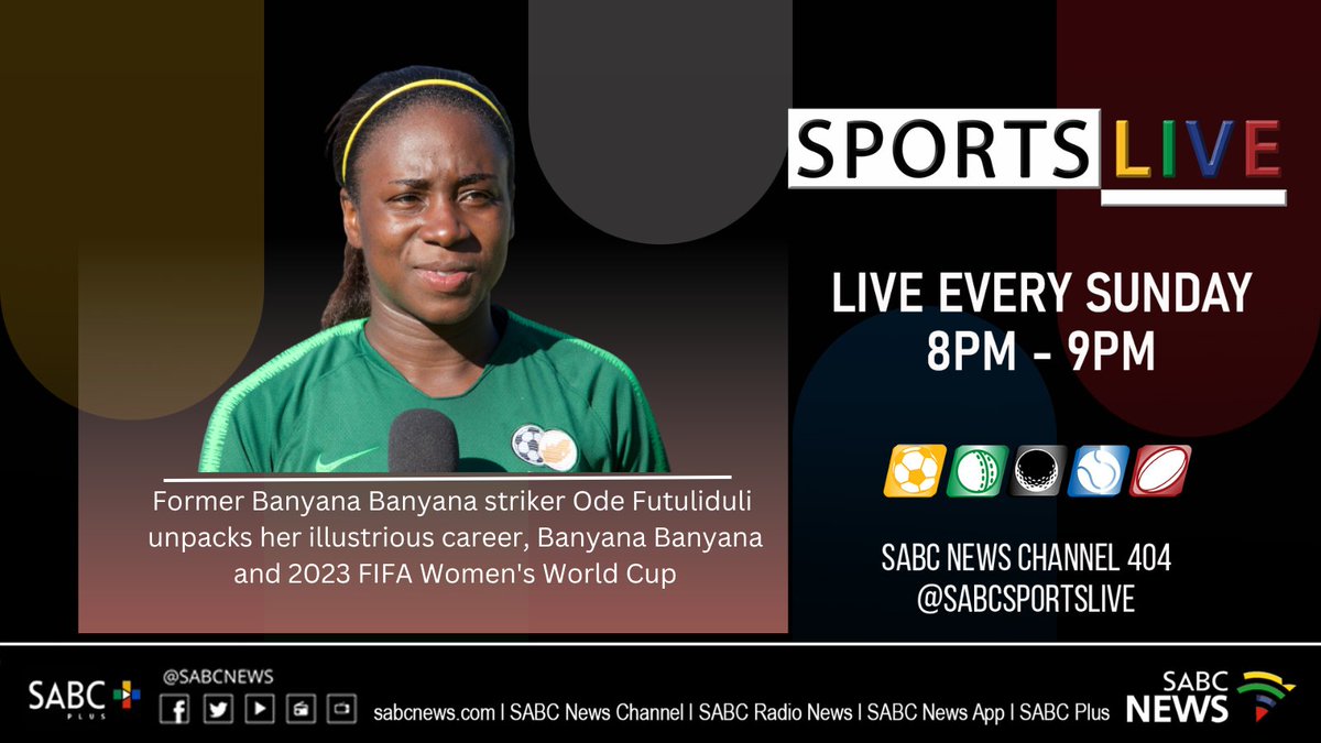 Catch @This_Kate on #SABCNews #SABCSportsLive #FIFAWWC #BeyondGreatness