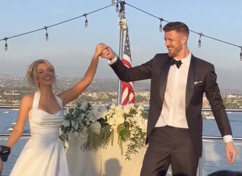 New York Basketball on X: "Congratulations Kourtney Kellar & Isaiah  Hartenstein on their wedding! https://t.co/qYVSiGzUfn" / X