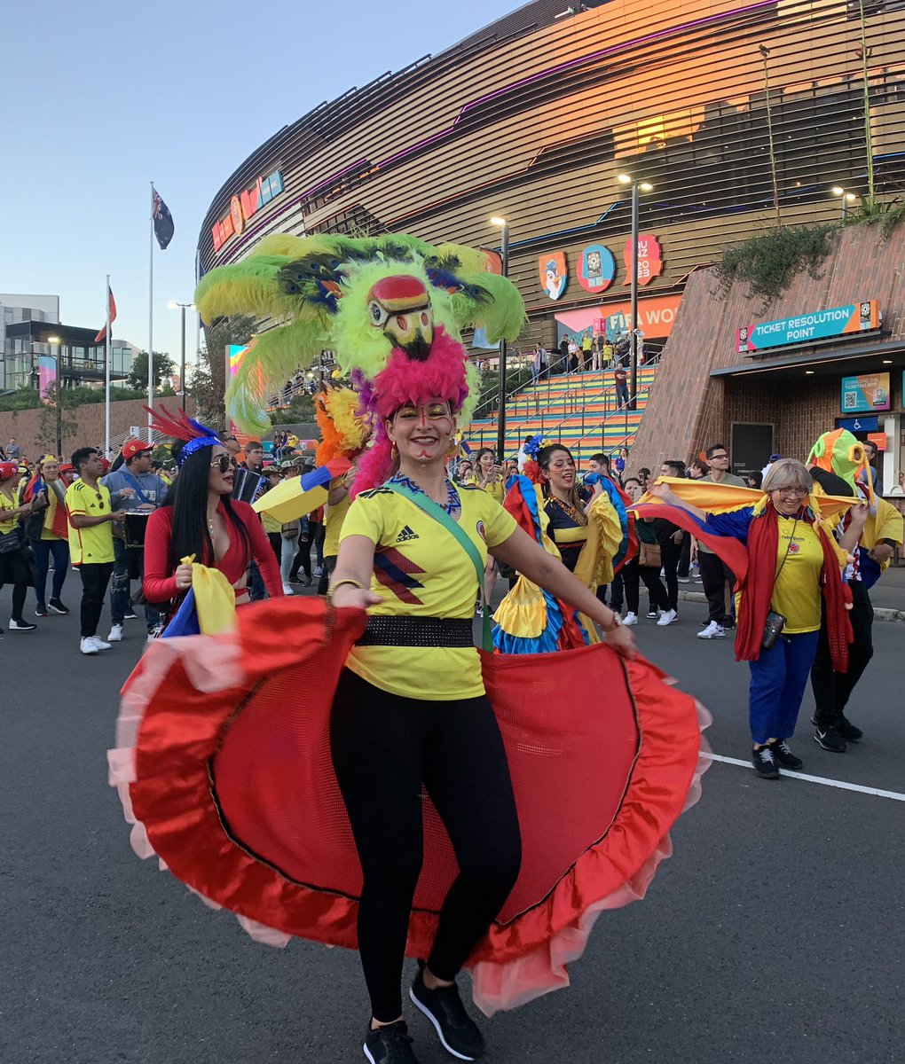 Feels like every Colombian in Sydney has turned out for #FIFAWomensWorldCup game against #Germany #col