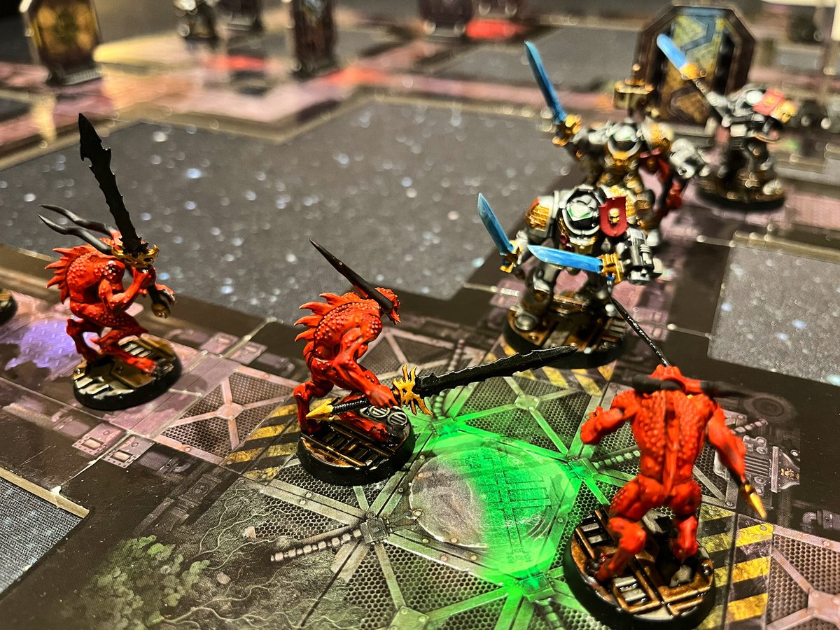 tomjmegan's tweet photo. It’s #SpaceHulkSunday
Grey Knight Terminators of Squad Tancred move through the Daemon Hulk codified *Ruin of Damnation* purging the foul daemons of Khorne.
#WarhammerCommunity #SpaceHulk #Warhammer #WH40K #boardgames #DaemonHulk #GreyKnights #New40K https://t.co/yqgI68cpJD