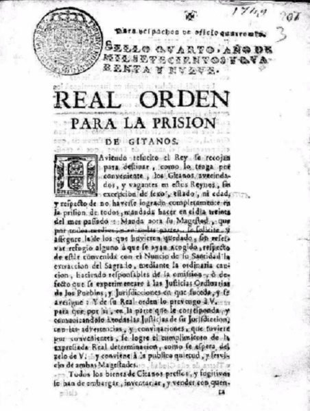 JoseLuisSTAP's tweet photo. #TalDiaComAvui el dimecres 30 de juliol de 1749 es va executar la #granbatuda, l’ordre de detenir “tots els gitanos establerts i vagants en aquests regnes, sense excepció de sexe, estat ni edat, sense respectar cap tipus de refugi a què s’hagin acollit”.
#Fil👇 https://t.co/RvgCmp2T5x