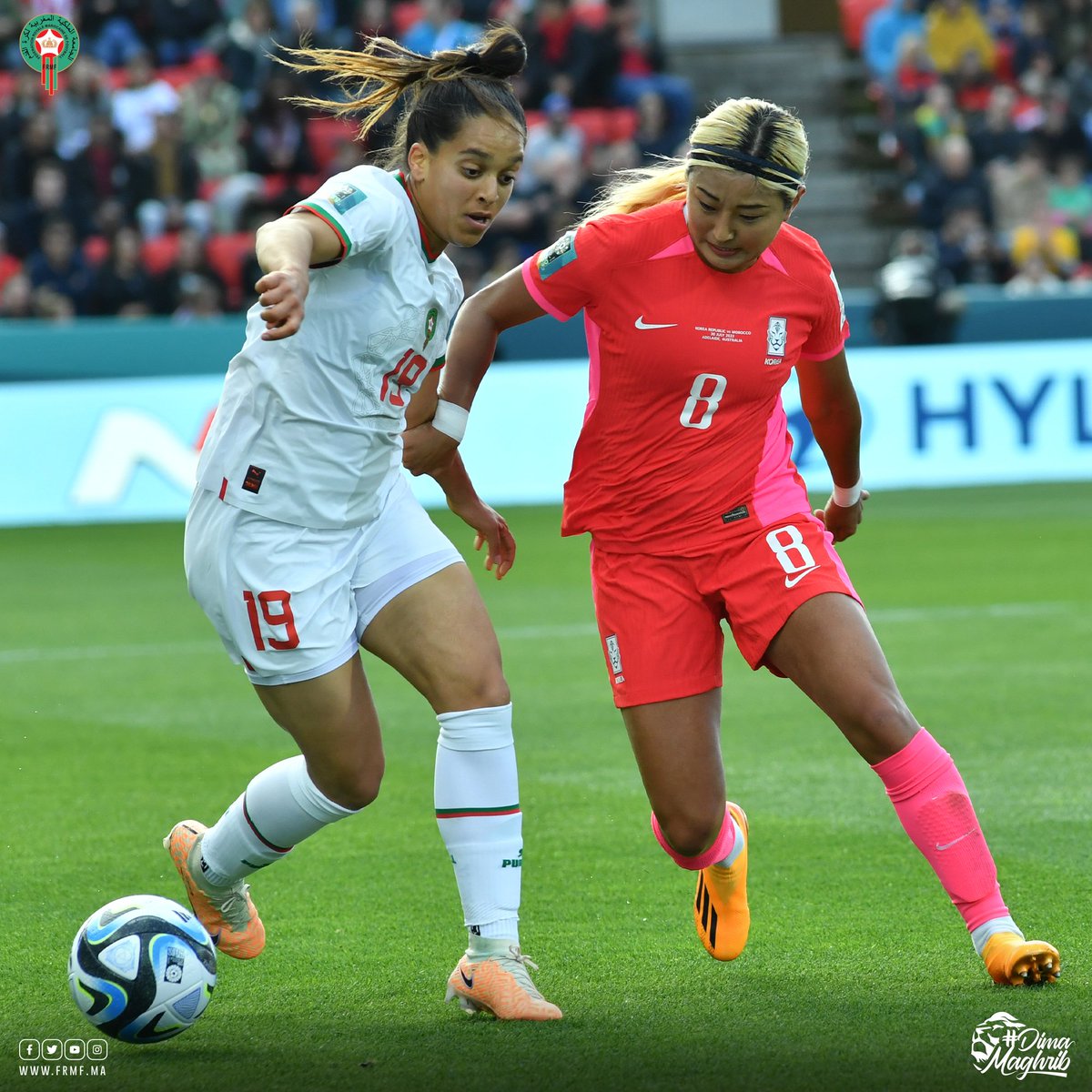 EnMaroc's tweet photo. صور فوز منتخبنا الوطني النسوي أمام منتخب كوريا الجنوبية 💪🏻

📷 Big moments of our Women's National Team’s win against South Korea 🇰🇷

#DimaMaghrib 🇲🇦 #OneGameOneFamily #AtlasLionesses https://t.co/Ie04BoITyG