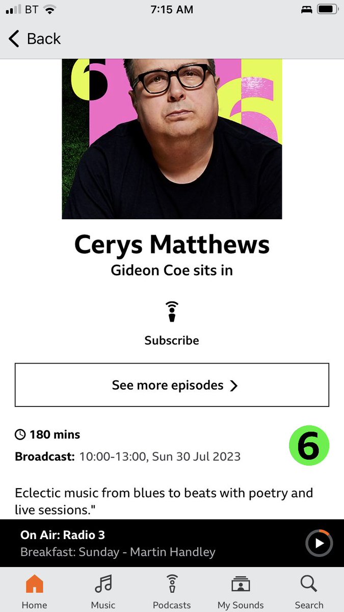⁦@gidcoe⁩ ⁦<a href="/6_Music/">6Music (THE 6Music account since 2010)</a>⁩ ⁦<a href="/cerysmatthews/">Cerys Matthews</a>⁩