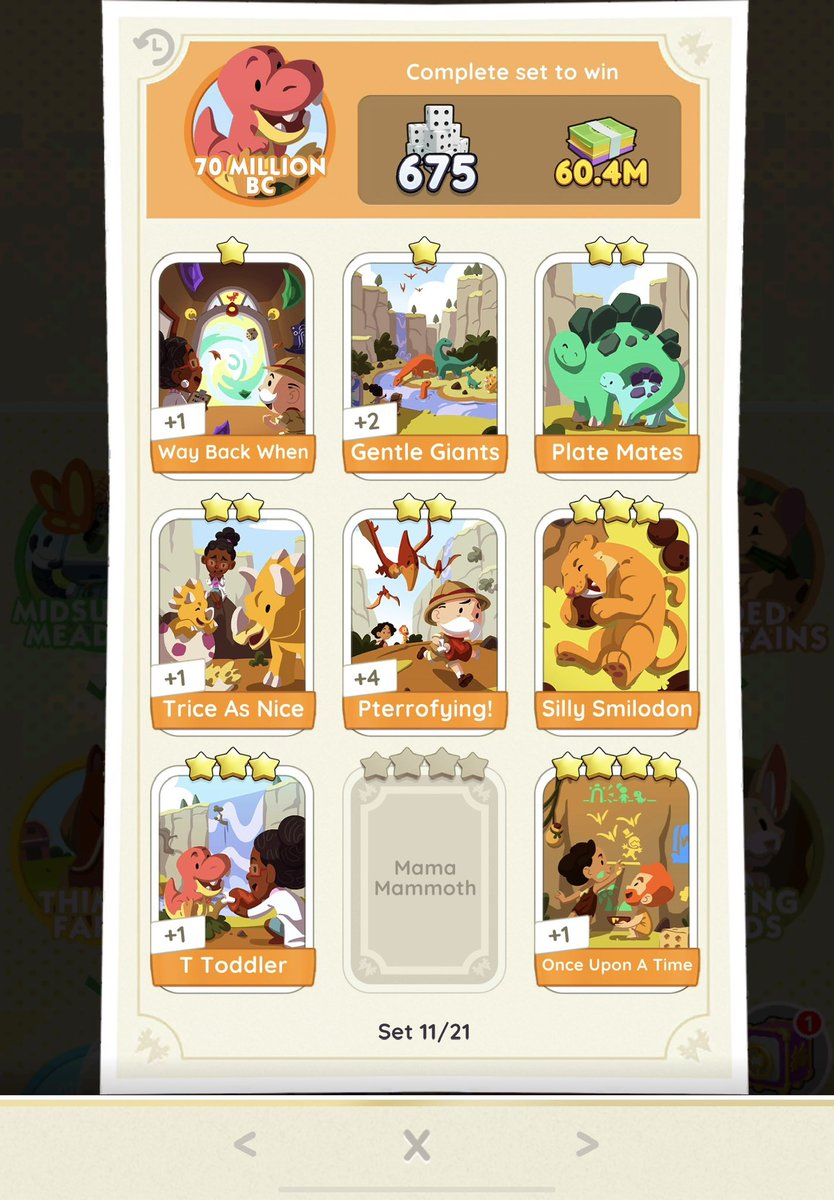 rrkivemoon's tweet photo. wtt lft monopoly go stickers !!#MonopolyGo #MonopolyGoTrade @MGoTrading 

lf: mama mammoth, right at home, i’m all ears

please dm me or reply if you have one of the stickers so we can trade! https://t.co/3twbNrR6zr