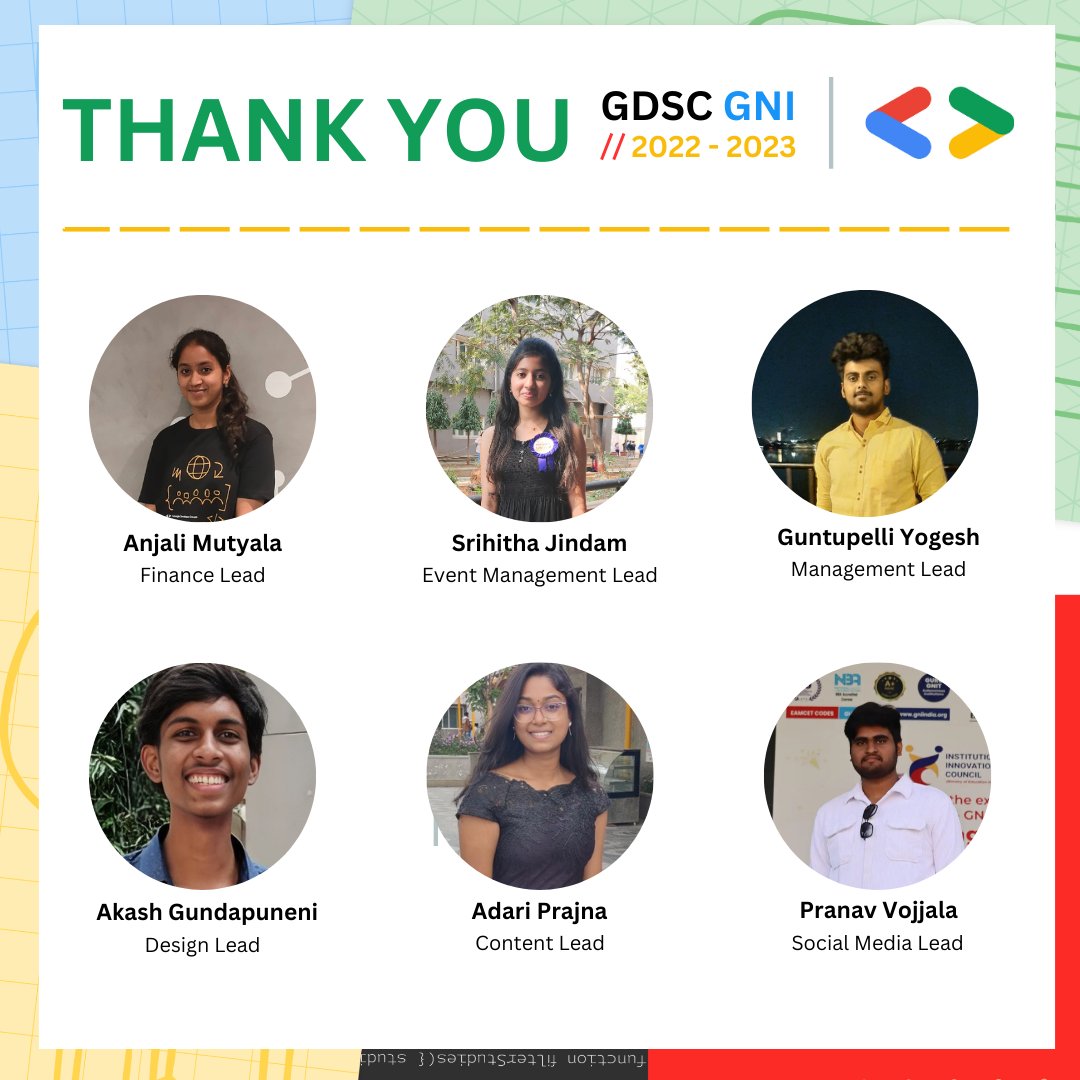 gdsc_gni's tweet photo. "And that's a wrap folks..."

A tenure filled with connections, friends , goals, dreams and achievements has finally come to an end.

Thank you qnd hoping to meet you soon...🍻 

#gdsc #gdscindia #google #gdscgni #googleindia #developerstudentclubs #googledevs #dyk_gdsc_gni 
#gni https://t.co/wcsntcyNCD