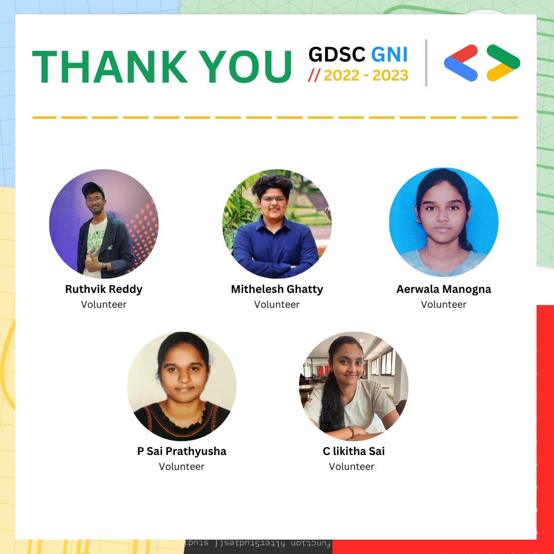 gdsc_gni's tweet photo. "And that's a wrap folks..."

A tenure filled with connections, friends , goals, dreams and achievements has finally come to an end.

Thank you qnd hoping to meet you soon...🍻 

#gdsc #gdscindia #google #gdscgni #googleindia #developerstudentclubs #googledevs #dyk_gdsc_gni 
#gni https://t.co/wcsntcyNCD