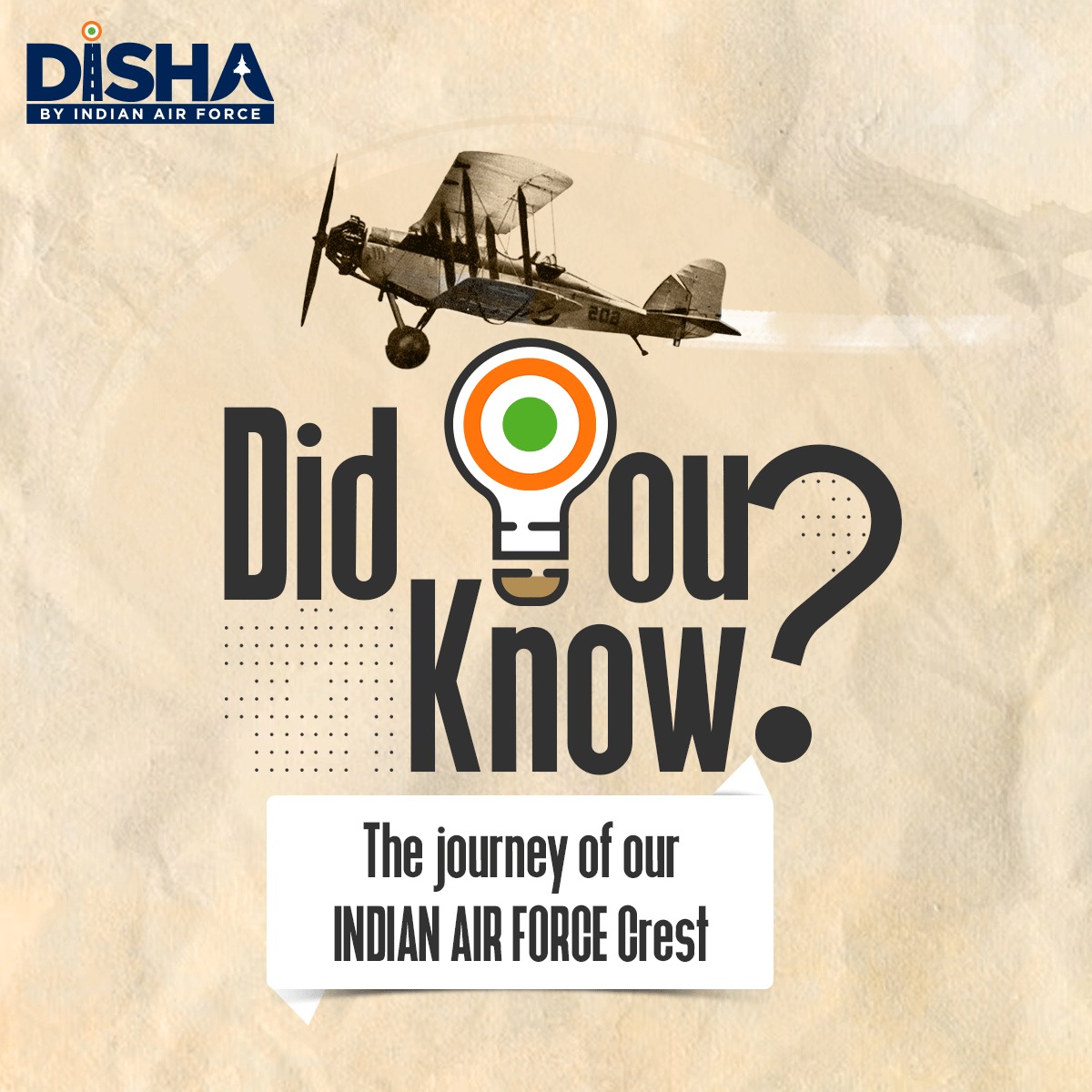 CareerinIAF's tweet photo. Here is another did you know? Time to discover the Inspirational Journey of the #IAFCrest! 

For insights into career prospects at IAF, please visit: https://t.co/VeFpy14xit 

#IAF #IndianAirForce #DISHAbyIndianAirForce #CareerInIAF #DidYouKnow #HimalayanEagle #IAFFacts #DISHA https://t.co/NUAn9lUCQQ