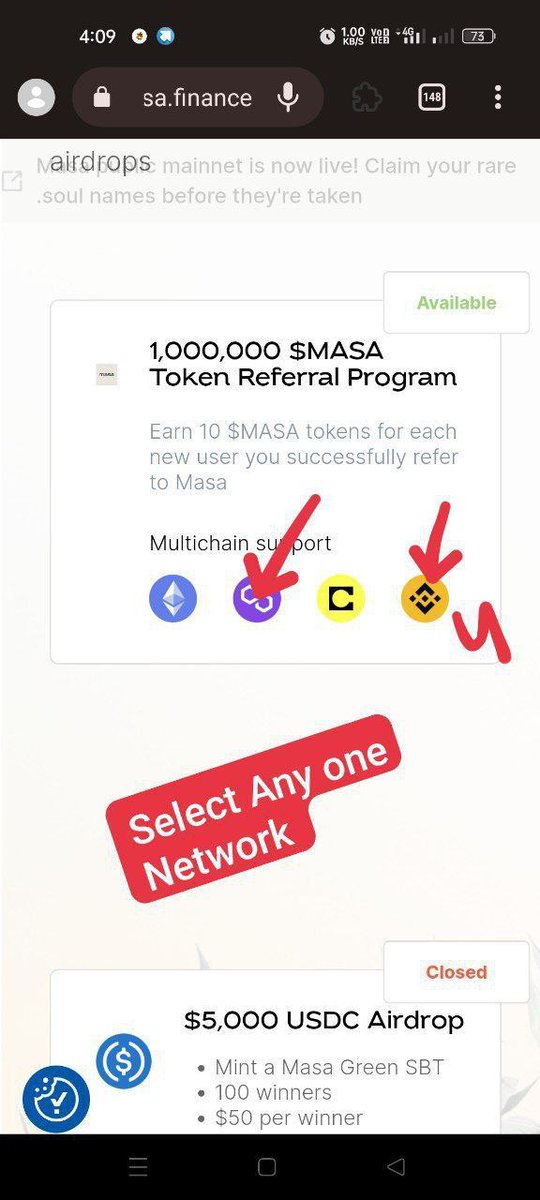 kazancevim's tweet photo. 🔥Masa Token Binance Borsasında Listelenecek

👉Bağlantıyi Aç:
 https://t.co/2RASiVlvvC

 👉Metamask Açın ve Bağlantıyı metamaskda açın 
 👉Bilgileri doldur
 👉 Şimdi "1.000.000 MASA jetonu airdrop sayfası bul".
 👉 Bnb/bsc ağında 1.2 dolar olsun hesabinizda ve claim yapin https://t.co/vQlURNKTDP