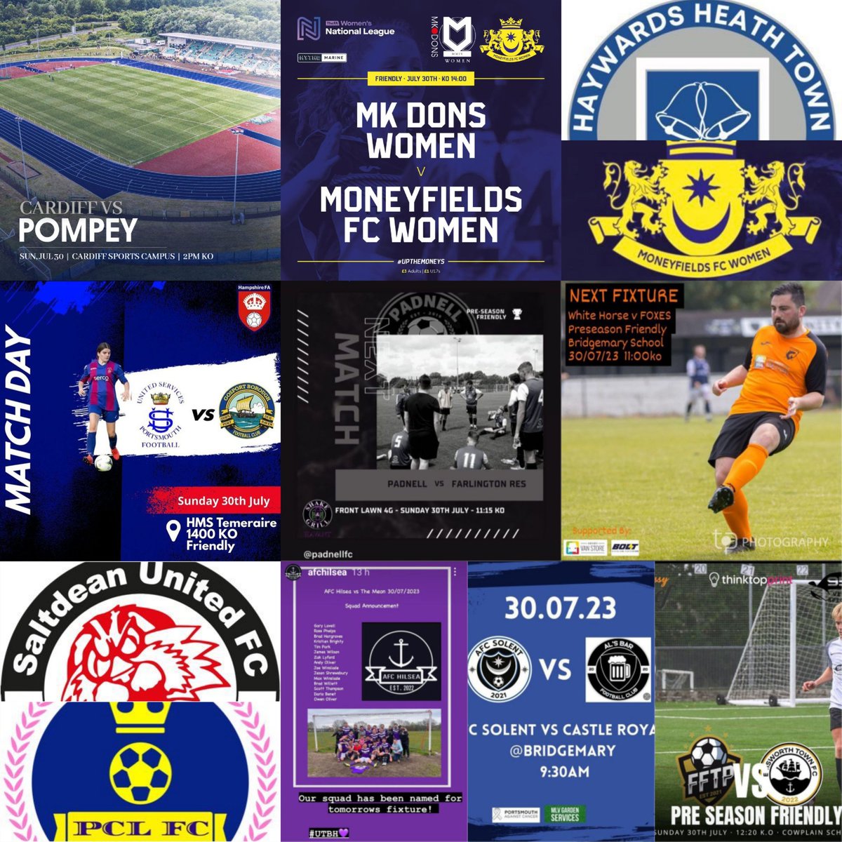 Pompey_Football's tweet photo. β½οΈ Sunday Matchday β½οΈ
#PreSeason
Safe travels + enjoy the day ..
@PompeyWomen (a)
@MoneysFCWomen (a)
@USWomenFC (h)
@CITYLADYPOMPEY (a)
#MoneysWomenRes (a)
@AFCFarlington + #Res (a)
@AFCHilsea v @FcMeon
.. plus @fftp_fc @padnell_fc + #AFCSolent play.
#allthebest π https://t.co/8jSuwKRGGS