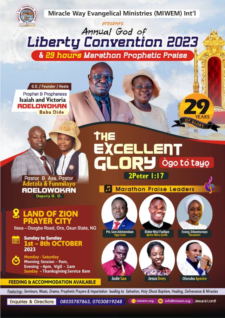 miraclewayng's tweet photo. @miraclewaychurch
#libertyconvention2023
#Excellentglory
Who is ready for liberty convention 2023 https://t.co/1KWqt9BjaM