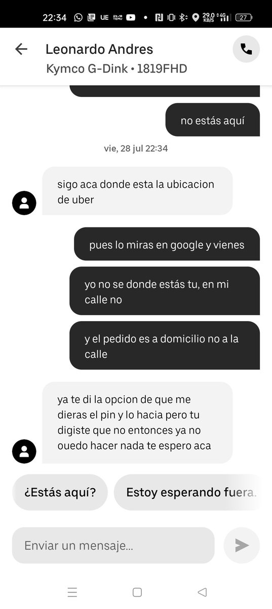 Jotax1007's tweet photo. @ubereats_es @KingsLeague La noche del viernes fui estafado por uno de vuestros repartidores y nadie da la cara. Vaya vergüenza de empresa que te cobran la cena de sus repartidores. Me decía que solo me traía el pedido cuando le diese el pin de confirmaci��n de entrega... https://t.co/6RgAXHIGgb