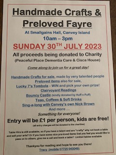 Peaceful Place will be at this community event today on Canvey Island where half the proceeds will be kindly donated to support our work.
If you cant make it you can still donate on your phone by texting BESTLIVES to 70560.
Our thanks to Tracy for organising the event.