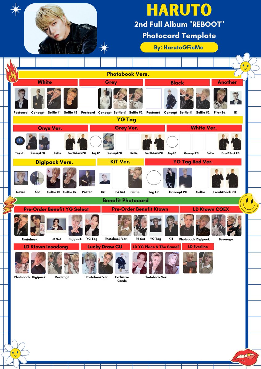HarutoGFisMe's tweet photo. Haruto Photocard Template for 2nd Full Album “REBOOT”

FEEL FREE TO USE❤️
pls coment if there’s something wrong☺️

트레저 양도 루토 포토카드  #2NDFULLALBUM #REBOOT  #TreasureReboot    
#HARUTO #하루토 #ハルト
@treasuremembers https://t.co/DqXMUYpE34
