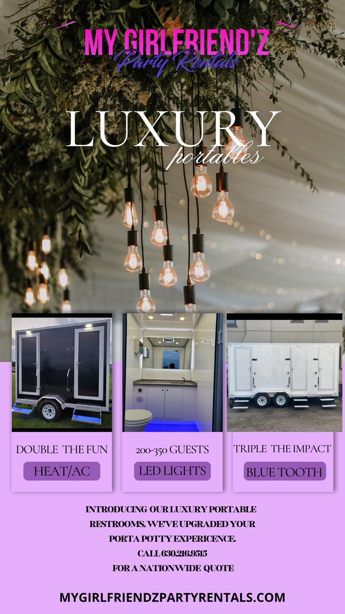 mygirlfriendsPB's tweet photo. Outdoor wedding season is upon us, but the #bride has to 🤭tinkle🥂.  Call everyone's #favorite girlfriend 
My GIRLFRIEND'Z Party Rentals https://t.co/Pzs9KONFxC