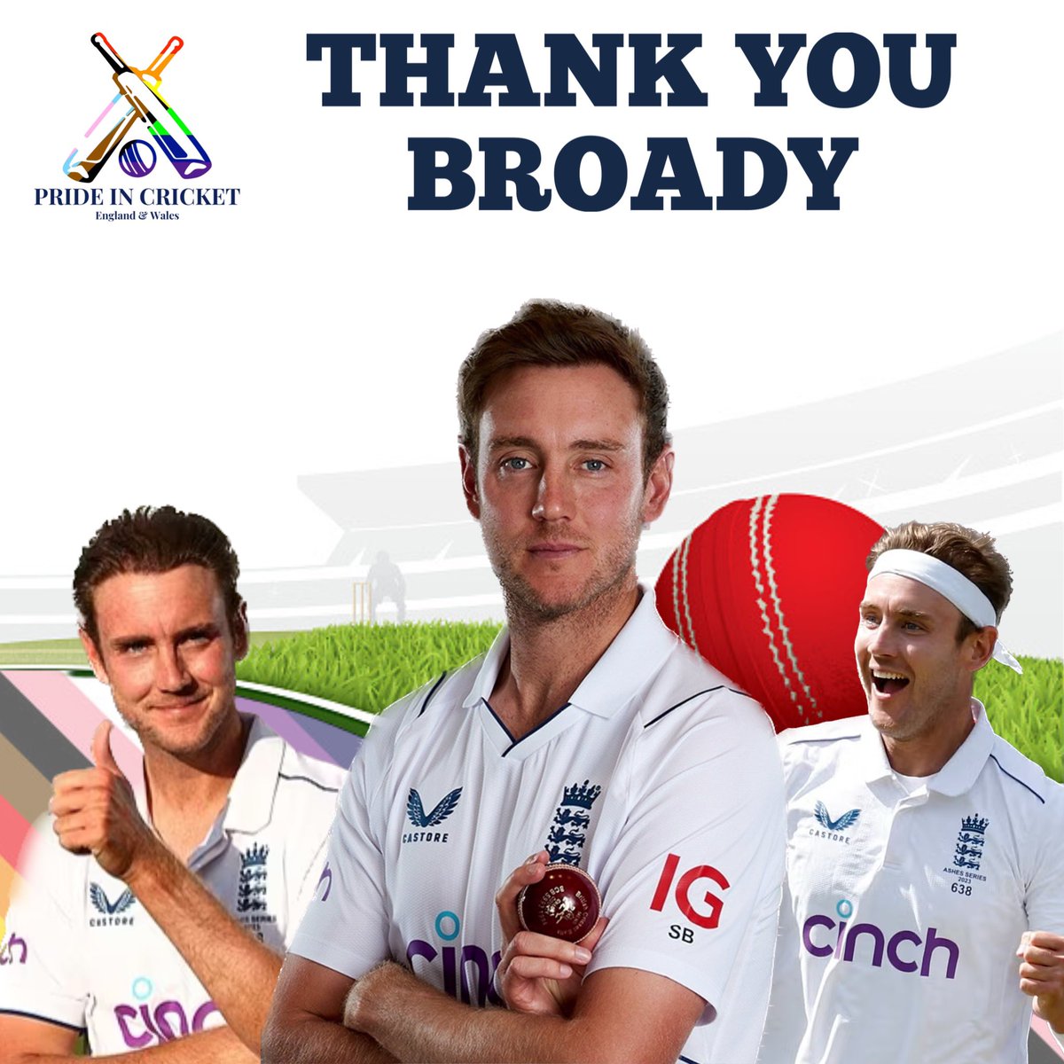 Thank you for everything @StuartBroad8 words can not describe what you mean to every #England Fan today. Oh it’s going to be emotional, but we know our broady will want to go out firing. For one last time. @englandcricket | #Ashes2023