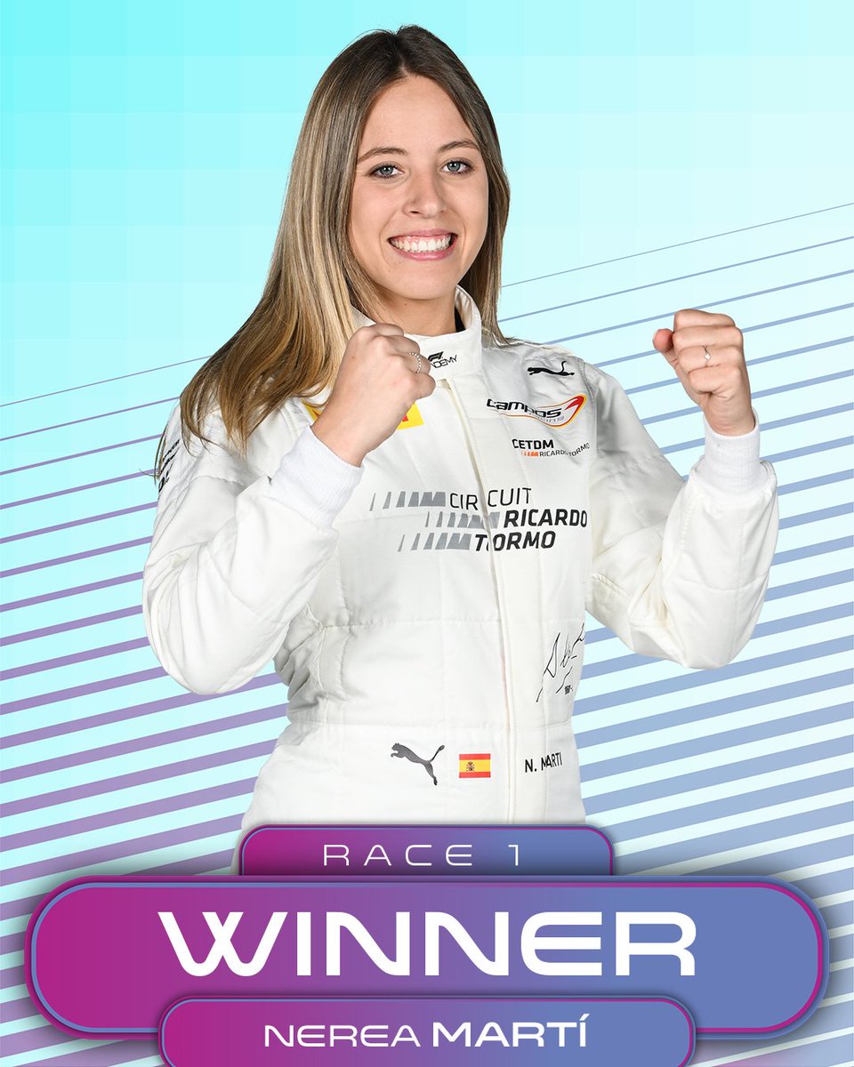 f1academy's tweet image. Nerea Martí WINS Race 1 at Le Castellet!

#F1Academy