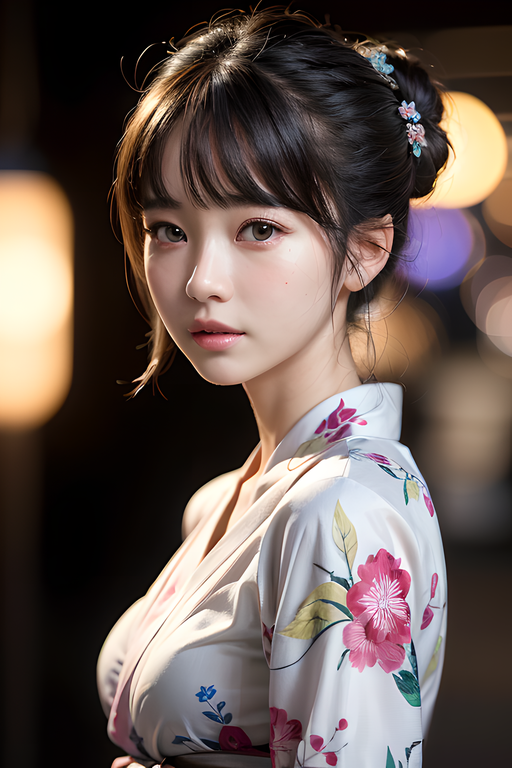 minbaji's tweet photo. 夏らしく浴衣😊

＃ＡI画像生成 https://t.co/rq7Nzw8iZH