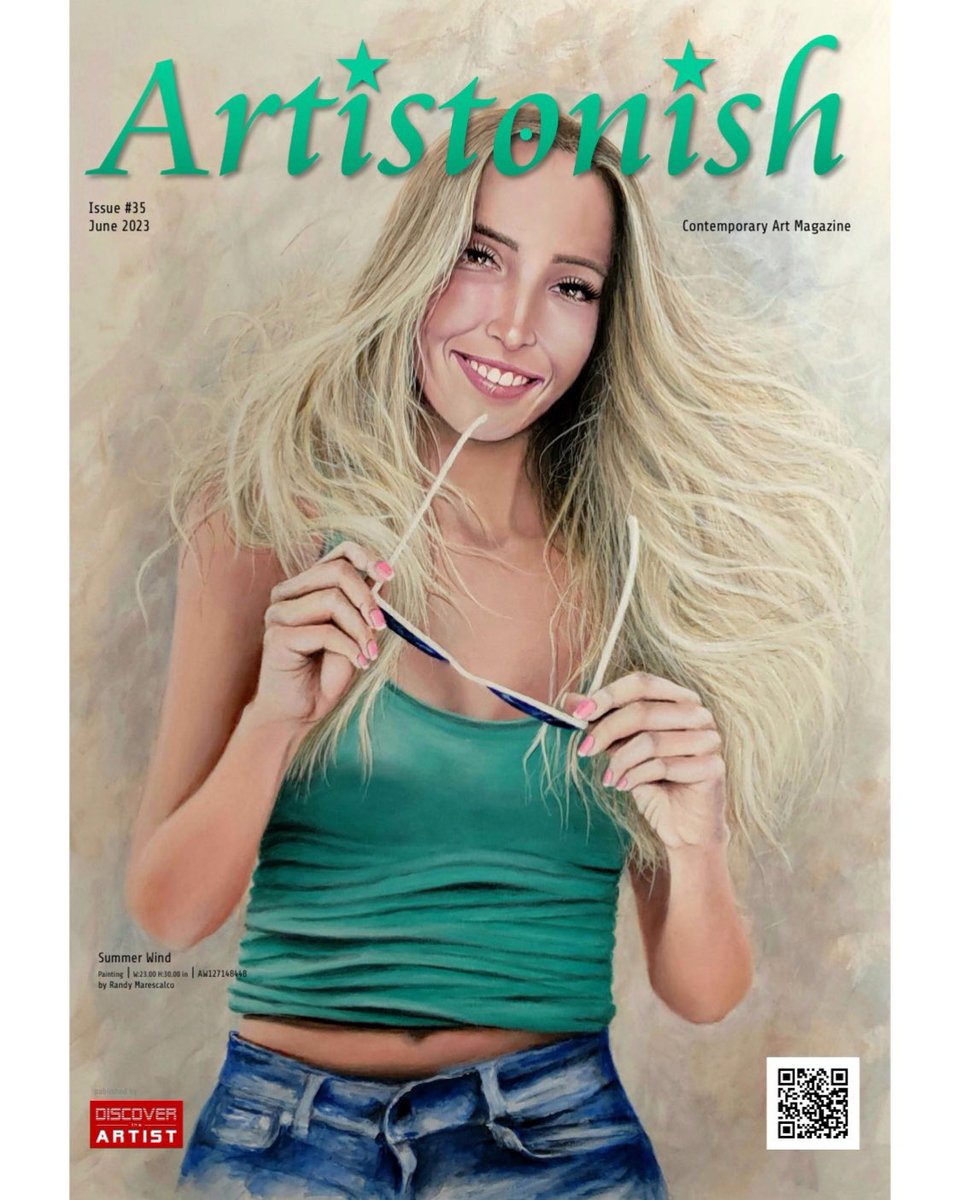 ASoultani_art's tweet photo. In the Next Canadian Art Magazine Artistonish Issue 36 July 2023 you will find one of my Graphite Portraits!!! #artistonish #canadian #art #magazine #arte #iloveart #realism #realisticart #artdiscover #discoverart #artists #ArtistOnTwitter #artist #athinasoultani https://t.co/ssbU3XWBEo