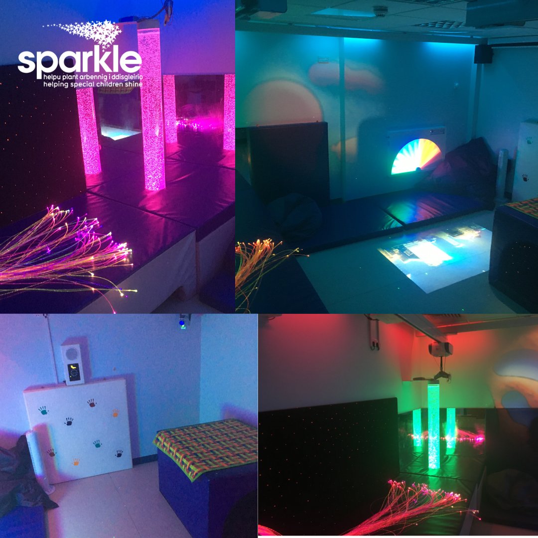 Did you know? 🤔💭
Sparkle allows families to book 45-minute bespoke sensory room sessions, allowing for lots of stimulating fun and play.

To book:
📞 01633 748093 
📧 abb_sparkleactivities@wales.nhs.uk 

#Sparkle #Charity #Newport #Serennu #ReboundTherapy #ReboundParty