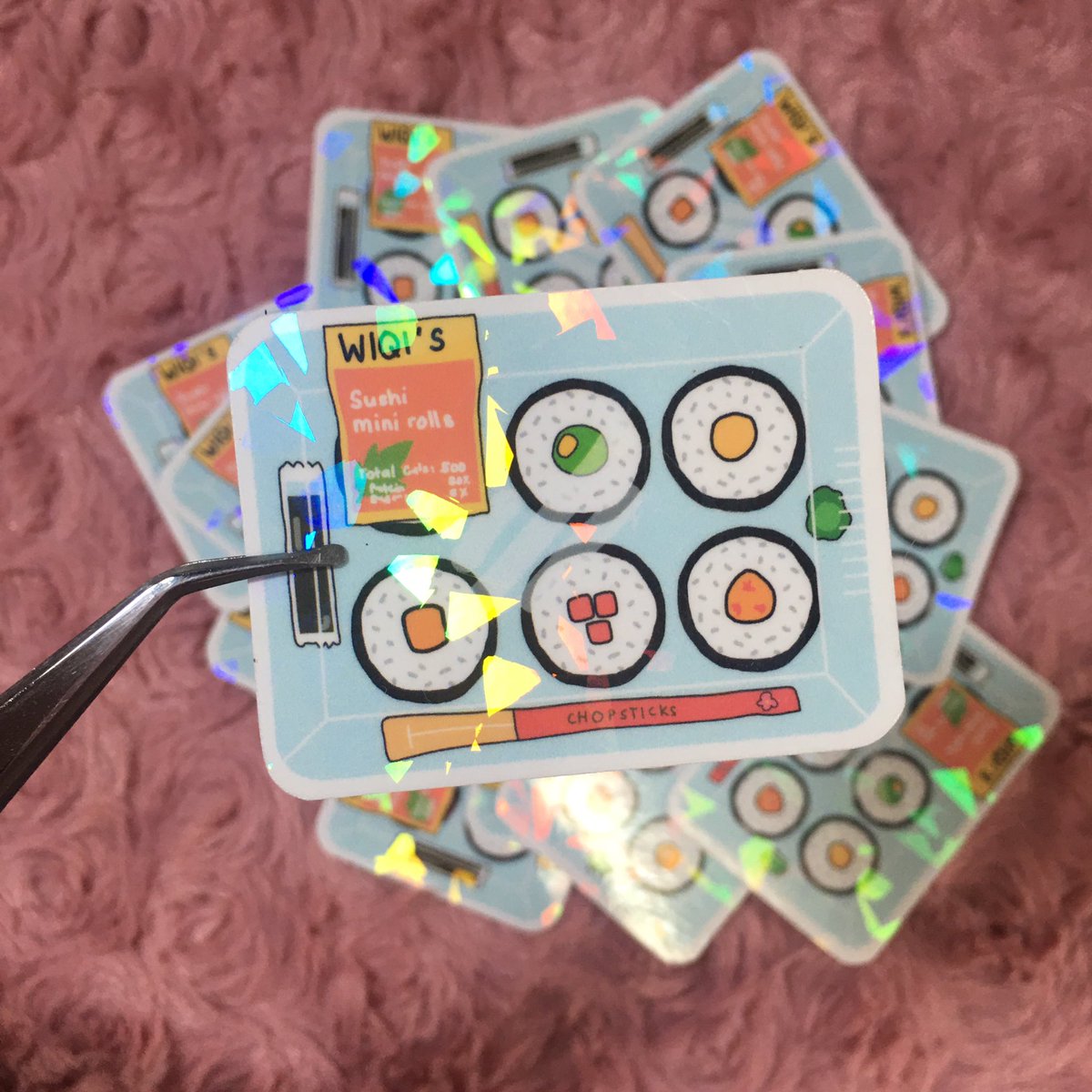 Food holo stickers!! 🥩🍱 Will be up for sale on shopee in the near future 👀

RTs and follows appreciated 🥰 tysm!
#artph