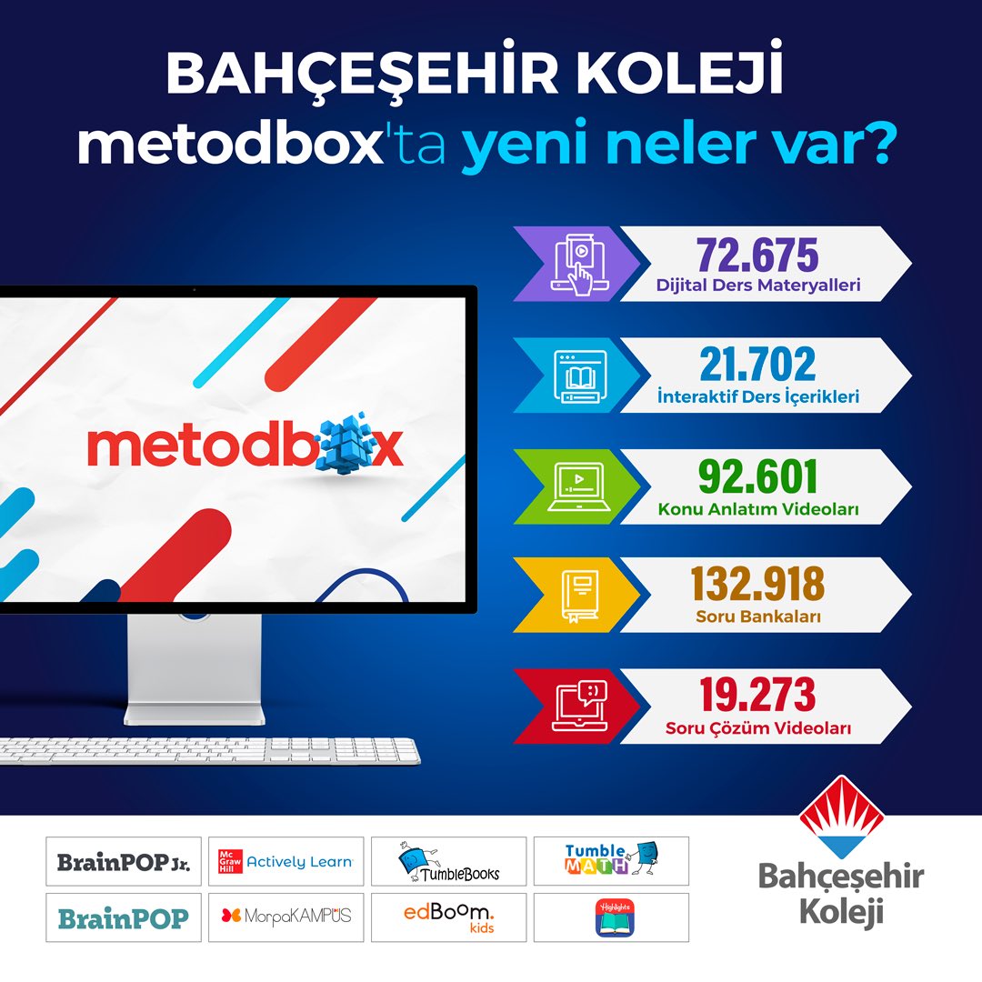 🤩 𝔹𝕒𝕙ç𝕖ş𝕖𝕙𝕚𝕣 𝕂𝕠𝕝𝕖𝕛𝕚 𝕄𝕖𝕥𝕠𝕕𝕓𝕠𝕩 '𝕥𝕒 𝕐𝕖𝕟𝕚 ℕ𝕖𝕝𝕖𝕣 𝕍𝕒𝕣? 

🔷𝐁𝐞𝐜𝐞𝐫𝐢 𝐯𝐞 𝐙𝐞𝐤𝐚 𝐆𝐞𝐥𝐢ş𝐢𝐦 𝐔𝐲𝐠𝐮𝐥𝐚𝐦𝐚𝐥𝐚𝐫ı 
🔷𝐃𝐢𝐣𝐢𝐭𝐚𝐥 𝐊ü𝐭ü𝐩𝐡𝐚𝐧𝐞
🔹Dijital Ders Materyalleri
🔹İnteraktif Ders İçerikleri
🔹Konu Anlatım Videoları
🔹Soru
