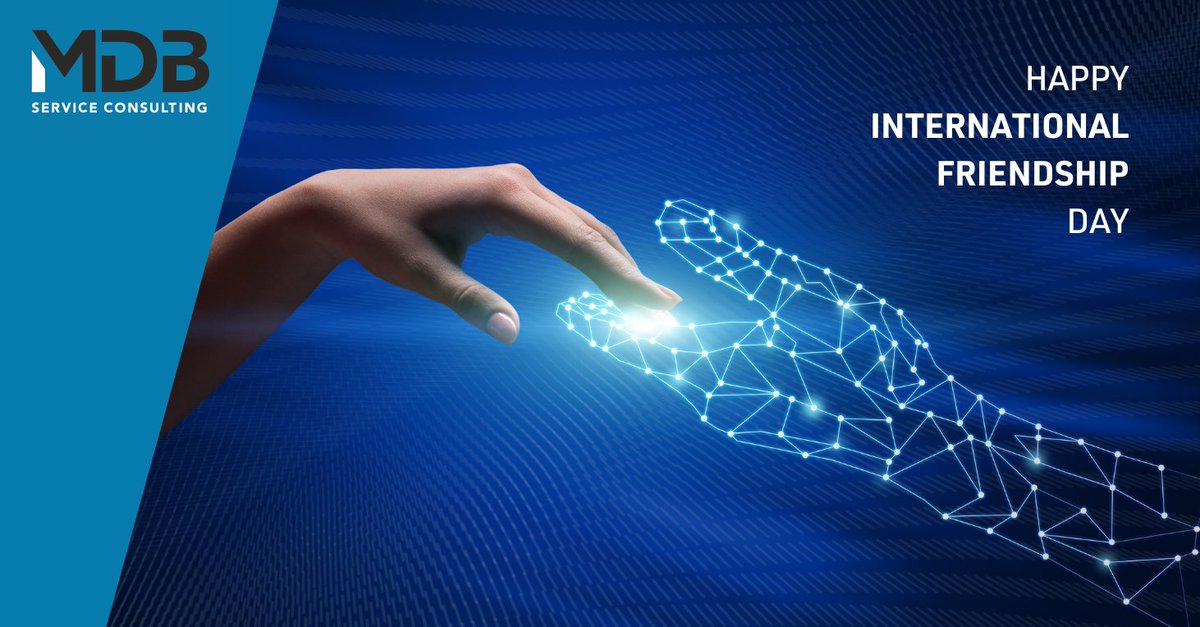 mdb_service's tweet photo. Celebrate friendship and the power of digital transformation. It brings us closer, connects us across borders, and creates meaningful bonds. Here’s to the technology that enriches our friendships and bridges the distance. Happy World Friendship Day!
 
#mdbsc #business #technology https://t.co/SjeNaJ79dh