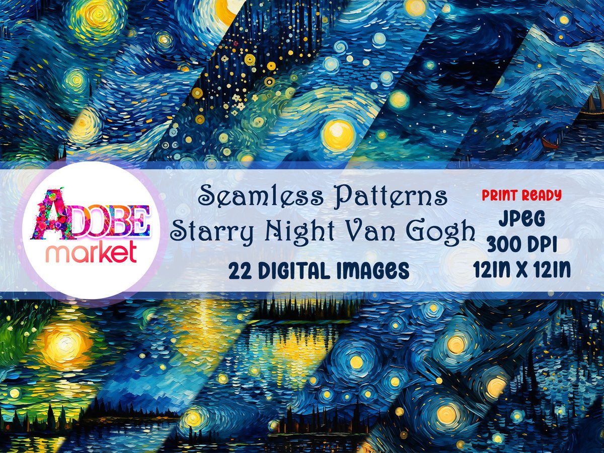 🔥 VanGogh Seamless Patterns Collection
etsy.com/listing/150181…
#VanGogh #patterns
#etsyseller #bundles #digitalproducts #digitalart #etsyshop #sale #etsylovers #etsycoupon #myetsyshop #etsylove #standwithsmall #etsyhandmade #etsyoclock #etsyshop #smallbusiness