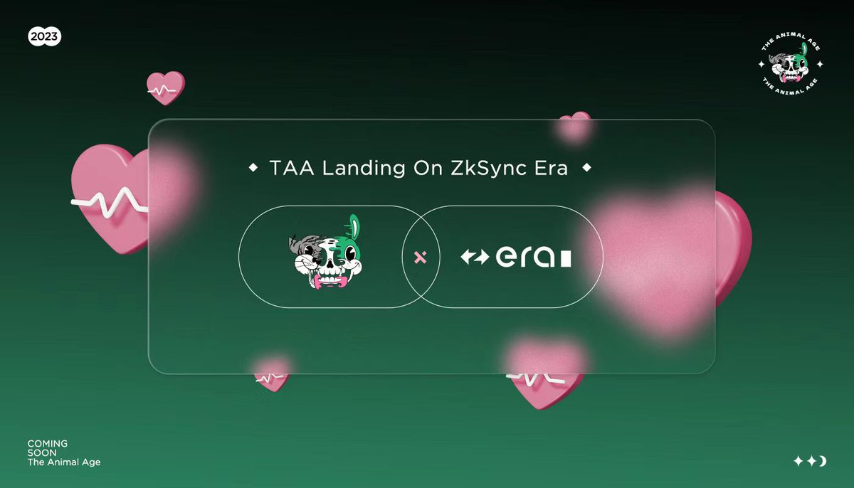 TheAnimalAge's tweet photo. 🦖The Animal Age Landing on ZkSync Era @zksync

✨Stay tuned🔽
👣Twitter: @TheAnimalAge
👣Facebook: https://t.co/vsUiPkiyxX

Cats are the beginning, the future has come🐉🐿️🐕🐎🦣🦛🐂🐪🦙🐘🐅🐳🦭🦈🐡🦒🫎🦘🐒🦗🐠🐟...... https://t.co/fuNoSnOs09