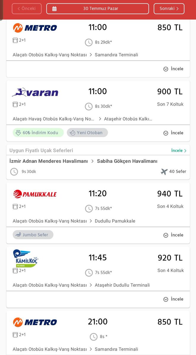 ZamHaberAjans's tweet photo. İzmir-İstanbul otobüs bilet fiyatları ekteki gibidir: https://t.co/hmRLGtgcYx