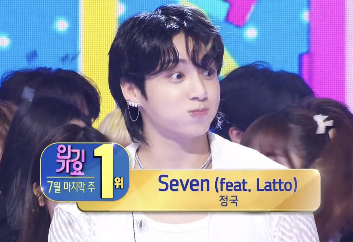 Congrats to Jungkook for earning his third win for "Seven (feat. Latto)" on Inkigayo! 

#Seven3rdWin 🏆🏆🏆