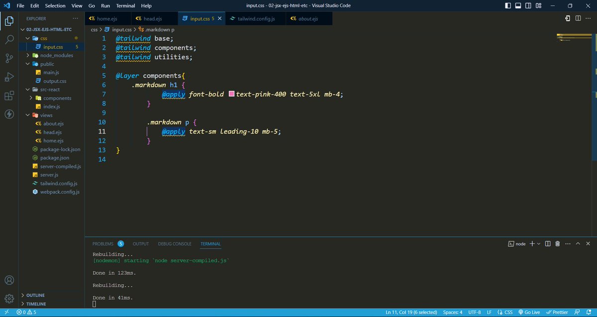 SubarnaPkhrl's tweet photo. #Day60 of #60DaysOfLearningWithLeapfrog       Learned abt popular utility-first CSS framework "Tailwind" .
-Problems solved by Tailwind CSS
-Tailwind for markdown and blog
-Custom fonts and colors in Tailwind

#LSPPD60 #LSPPLearningD60 #LearningWithLeapfrog
@lftechnology https://t.co/ENynu3coJH