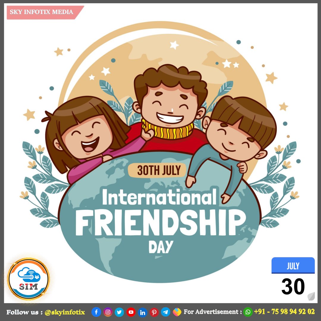 July 30 : International Friendship Day 🫂

❤️ @skyinfotix

#skyinfotix #sim #salem #tamilnadu #india #salemdistrict #salemcity #salemtamilnadu
#salemnews #internationalfriendshipday #friendshiphappy #dosti #friendshipgift #trending #bestfriend #friendshipwalk #friendshipring