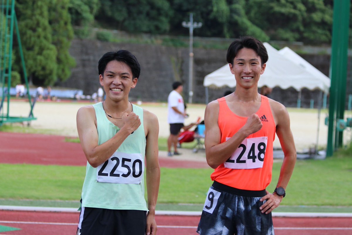 official_byRAC's tweet photo. ご報告

ツイート遅れました！
7月24日京産大記録会にて1500mのRAC記録が更新されました！！

中嶋優斗　　3'57"60 ⭐️
松村龍之介　3'58"15 ⭐️

おめでとうございます🎉

photo by まっちゃんEKIDE https://t.co/3pKdltsWZA