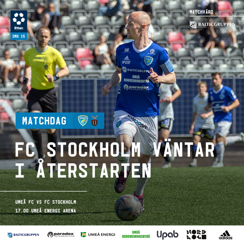 UmeaFC's tweet photo. M A T C H D A G !

#UFCFCS #FörUmeå