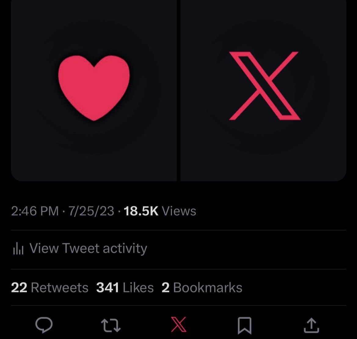 Dinguerie ils ont changer l’animation des likes ! #TwitterX